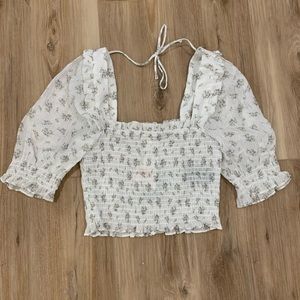 H&M Floral Crop Top